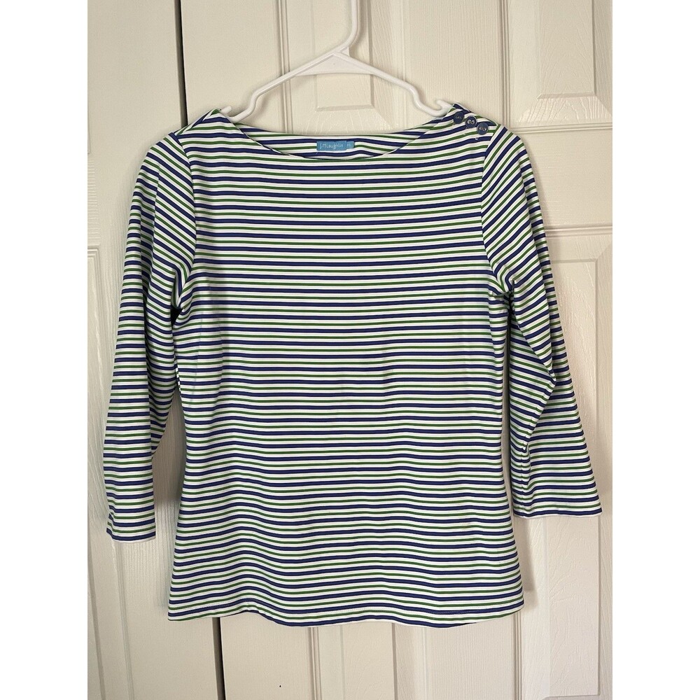 J McLaughlin Stripe Top Women XS